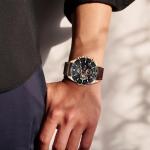 OFFCUP Men's Chronograph Leather Watch - Elegant Style