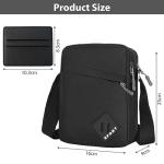 Men's Small Crossbody Bag with Adjustable Straps