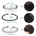 Men's Non-Slip Sports Hair Bands – 6 Pack