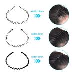 3-Pack Unisex Metal Hairband Set