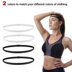 Molain 4 PCS Elastic Sports Headbands for All
