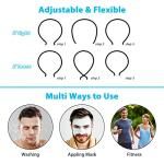 3-Pack Unisex Metal Hairband Set