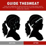 Molain 4 PCS Elastic Sports Headbands for All