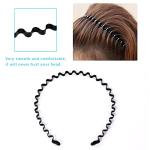 3-Pack Unisex Metal Hairband Set