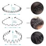 JERLITU 6-Pc Non-Slip Metal Hair Bands