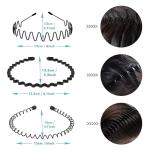 JERLITU 6-Pc Non-Slip Metal Hair Bands