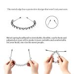 Non-Slip Black Metal Headband for Men and Women