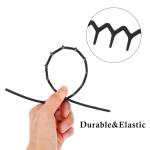 5-Pack Non-Slip Wavy Teeth Headbands for All