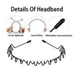 WUBAYI 6-Piece Unisex Non-Slip Metal Headband