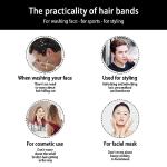 WUBAYI 6-Piece Unisex Non-Slip Metal Headband