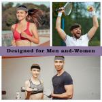 4-Pack Moisture-Wicking Workout Sweatbands