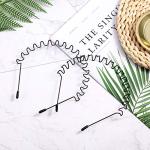 3-Pack Black Non-Slip Hair Bands for Everyone