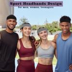 4-Pack Moisture-Wicking Workout Sweatbands