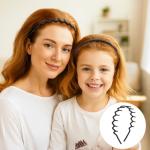 5-Pack Non-Slip Wavy Teeth Headbands for All