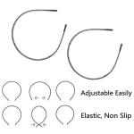 Metal Wave Headbands - Unisex Non-Slip Set