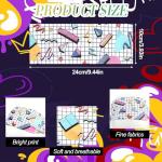 Retro Print Head Wraps - 4 Pack Hair Accessories