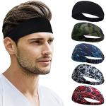 Beister 5-Pack Sports Headbands for All Activities