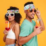 Retro Print Head Wraps - 4 Pack Hair Accessories