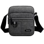 Men's Gray Canvas Crossbody Shoulder Bag