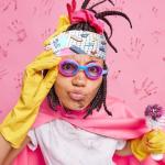 Retro Print Head Wraps - 4 Pack Hair Accessories