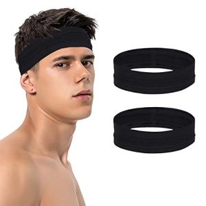 2-Pack Non-Slip Sweat Bands for Active Lifestyles