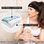 Eono Unisex Sweat-Absorbing Sports Headband 2-Pack