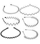 6 PCS Flexible Metal Hair Bands for Men