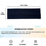 2 Pack Stretchy Unisex Headbands - Navy