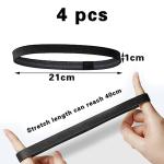 4 Pack Non-Slip Sports Headbands for All Activities