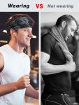 Men's Sweat-Resistant Headbands for Sports - 5 Pack