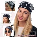 12 Pack Colorful Bandanas for Men and Women