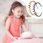 2-Pack Black Zig Zag Non-Slip Headbands