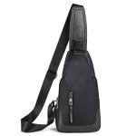 Aucuu Men's Anti-theft Sling Bag with USB Port