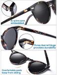 CARFIA Polarised Vintage Sunglasses for Men