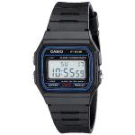 Casio F91W-1 Black Digital Watch with Resin Strap