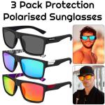 Men's Polarized Sunglasses - 3 Pack Outdoor Set