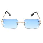 Retro Rimless Rectangle Sunglasses for All
