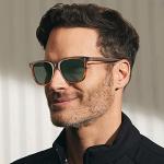 Retro Square Polarised Sunglasses for Men
