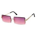 Square Rimless Sunglasses - Stylish Frameless Eyewear