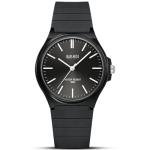 Minimalist Men's Analog Quartz Watch with Black Strap
