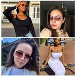 Square Rimless Sunglasses - Stylish Frameless Eyewear