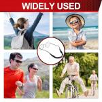 Adjustable 5-Piece Eyeglasses Chain - Black