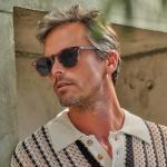 Men's Polarised Round Sunglasses with UV400 Protection