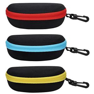 Molshine 3-Piece Hard Shell Sunglasses Case Set