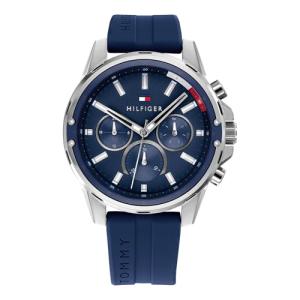 Tommy Hilfiger Blue Silicone Quartz Watch for Men