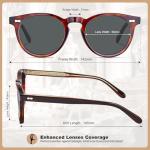 Men's Polarised Round Sunglasses with UV400 Protection