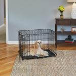 30-Inch Folding Dog Crate with Leak-Proof Pan