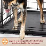 30-Inch Folding Dog Crate with Leak-Proof Pan