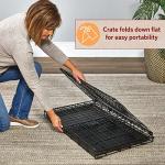 30-Inch Folding Dog Crate with Leak-Proof Pan