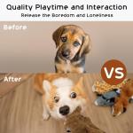 Nocciola Stuffless Squeaky Plush Dog Toys, 5-Pack